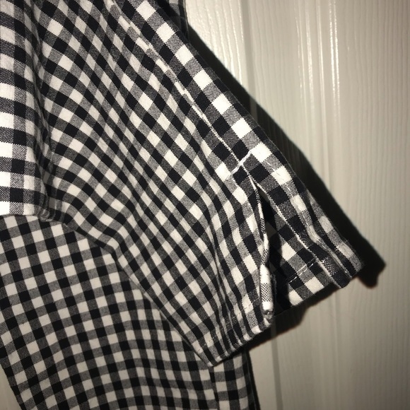 rag & bone NY Ashling 10 Inch Capri Jeans in Black/White Gingham Print size 24 - Picture 5 of 16